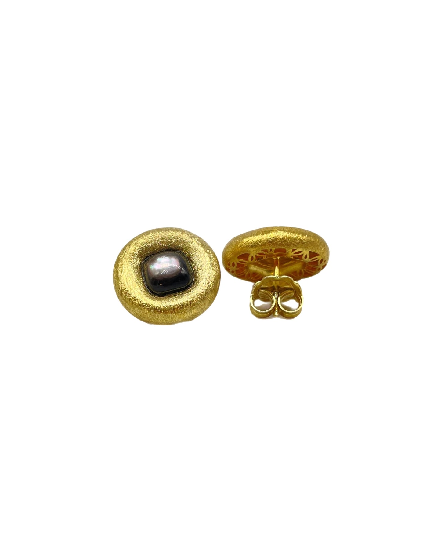 earrings with black mother of pearl