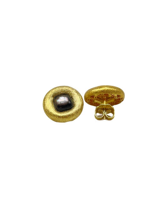 earrings with black mother of pearl