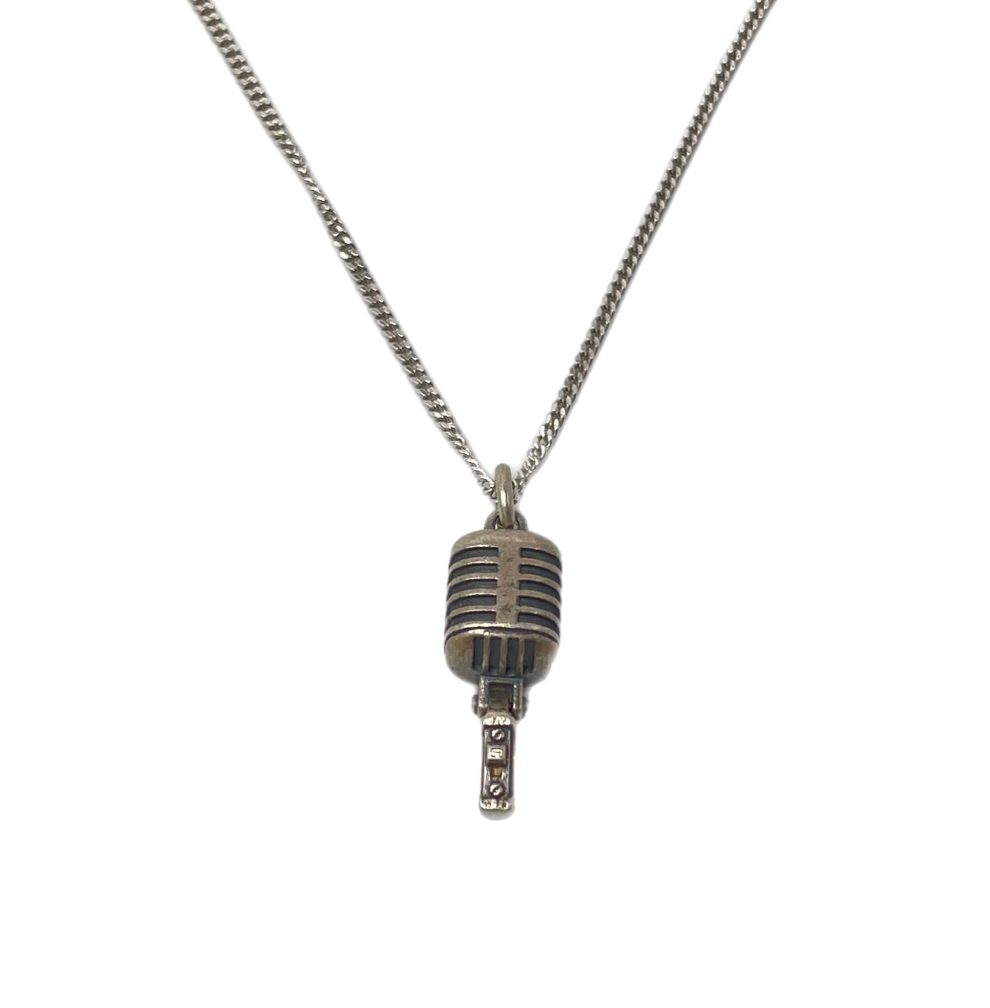 Vintage microphone pendant