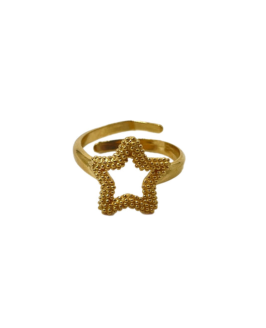 Dotted star ring