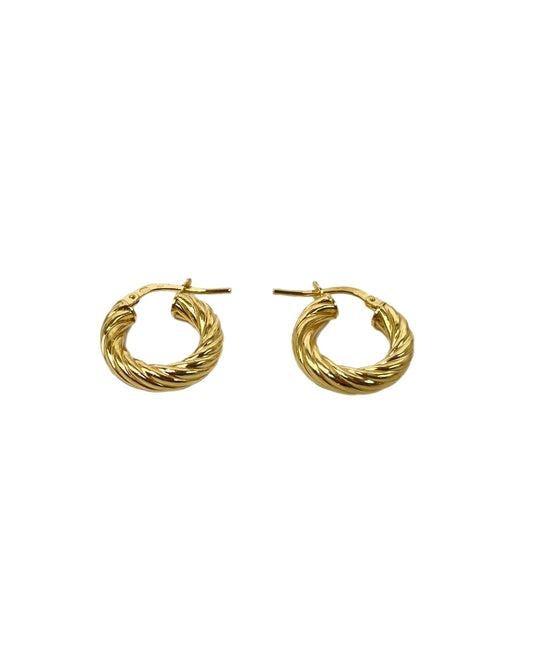 Braid hoop earrings